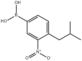 (3-NITRO-4-ISOBUTYLPHENYL)BORONIC ACID Struktur