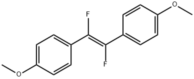 1,1'-[(1E)-1,2-DIFLUORO-1,2-ETHENEDIYL]BIS[4-METHOXYBENZENE] Struktur