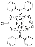 Dichloro(1,1-bis(diphenylphosphino)ferrocene)palladium(II) acetone adduct