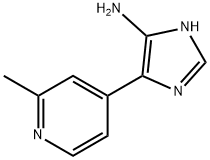 1H-Imidazol-5-amine,  4-(2-methyl-4-pyridinyl)- Struktur