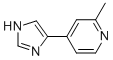 Pyridine,  4-(1H-imidazol-4-yl)-2-methyl-  (9CI) Struktur