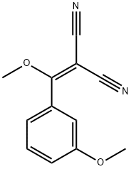 METHOXY(3-METHOXYPHENYL)METHYLENE]PROPANEDINITRILE Struktur