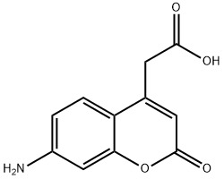 7-Amino-4-carboxymethylcoumarin Struktur