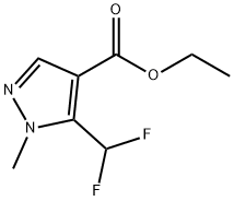 Ethyl 1-methyl-5-(difluoromethyl)-1H-pyrazole-4-carboxylate Struktur