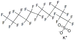 potassium 1,1,2,2,3,3,4,4,5,5,6,6,7,7,8,8,9,9,10,10,11,11,12,12,12-pentacosafluorododecane-1-sulphonate Struktur