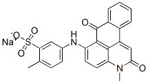 sodium [(2,7-dihydro-3-methyl-2,7-dioxo-3H-dibenz[f,ij]isoquinolin-6-yl)amino]toluenesulphonate Struktur