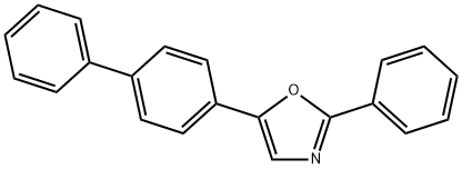 2-PHENYL-5-(4-PHENYLPHENYL)-1,3-OXAZOLE 結(jié)構(gòu)式