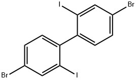 4,4'-Dibromo-2,2'-diiodobiphenyl Struktur