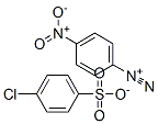 p-nitrobenzenediazonium p-chlorobenzenesulphonate  Struktur