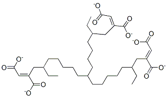 1,2,3-propanetriyl tris(2-ethylhexyl) trimaleate Struktur