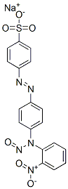 sodium 4-[[4-[(nitrophenyl)nitrosoamino]phenyl]azo]benzenesulphonate Struktur