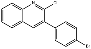 3-(4-溴苯基)-2-氯喹啉, 85274-82-4, 結(jié)構(gòu)式