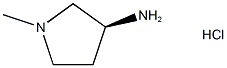 (S)-1-METHYLPYRROLIDIN-3-AMINE HYDROCHLORIDE Struktur