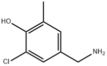 Phenol,  4-(aminomethyl)-2-chloro-6-methyl- Struktur