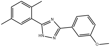 5-(3-Methoxyphenyl)-3-(2,5-xylyl)-1H-1,2,4-triazole Struktur