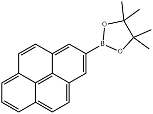 1,3,2-DIOXABOROLANE, 4,4,5,5-TETRAMETHYL-2-(2-PYRENYL)- Struktur