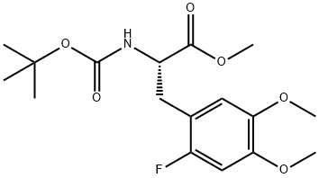 rac N-tert-Butoxycarbonyl-2-fluoro-5-methoxy-4-O-methyl-tyrosine Methyl Ester Struktur