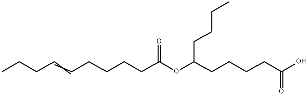 1-butyl-5-carboxypentyl 6-decenoate Struktur