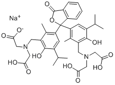 Thymolphthalein complexone disodium salt Struktur