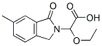 2H-Isoindole-2-acetic  acid,  -alpha--ethoxy-1,3-dihydro-6-methyl-1-oxo- Struktur