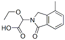 2H-Isoindole-2-acetic  acid,  -alpha--ethoxy-1,3-dihydro-4-methyl-1-oxo- Struktur