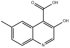 3-hydroxy-6-Methylquinoline-4-carboxylic acid Struktur