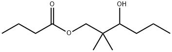 3-hydroxy-2,2-dimethylhexyl butyrate Struktur