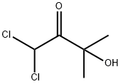 2-Butanone,  1,1-dichloro-3-hydroxy-3-methyl- Struktur