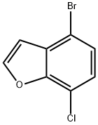 4-BROMO-7-CHLOROBENZOFURAN Struktur