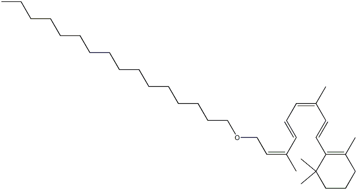 retinyl hexadecyl ether Struktur