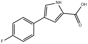 4-(4-Fluorophenyl)-1H-pyrrole-2-carboxylic acid Struktur