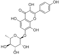 Herbacetin 7-rhamnoside Struktur