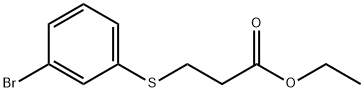 Propanoic acid, 3-[(3-bromophenyl)thio]-, ethyl ester