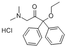 2-Propanone, 3-(dimethylamino)-1,1-diphenyl-1-ethoxy-, hydrochloride Struktur