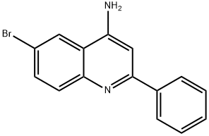 4-AMINO-6-BROMO-2-PHENYLQUINOLINE Struktur