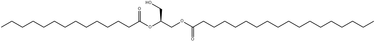 1-stearoyl-2-myristoylglycerol Struktur