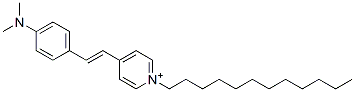 4-(4-dimethylaminostyryl)-1-dodecylpyridinium Struktur