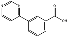 3-(5-Aminopyrimidin-4-yl)benzoic acid Struktur