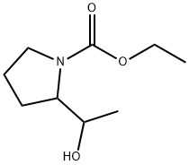 1-Pyrrolidinecarboxylic  acid,  2-(1-hydroxyethyl)-,  ethyl  ester Struktur