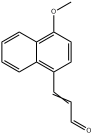 3-(4-Methoxy-1-naphthalenyl)-2-propenal Struktur