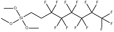 1H,1H,2H,2H-Perfluorooctyltrimethoxysilane Struktur