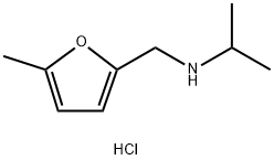 N-[(5-Methyl-2-furyl)methyl]propan-2-amine hydrochloride Struktur