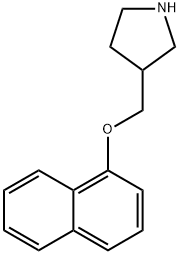 3-[(1-NAPHTHYLOXY)METHYL]PYRROLIDINE Struktur