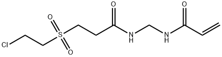 N-[N-[2-(2-Chloroethylsulfonyl)ethylcarbonyl]aminomethyl]acrylamide Struktur