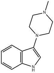 1H-Indole, 3-(4-Methyl-1-piperazinyl)- Struktur