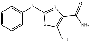 5-amino-2-(phenylamino)thiazole-4-carboxamide Struktur