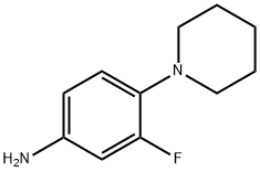 3-FLUORO-4-PIPERIDIN-1-YL-PHENYLAMINE Struktur