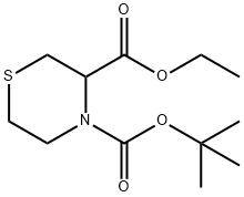 N-BOC-THIOMORPHOLINE-3-CARBOXYLIC ACID ETHYL ESTER
 price.