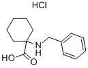 1-BENZYLAMINO-CYCLOHEXANECARBOXYLIC ACID HYDROCHLORIDE Struktur