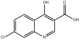 7-氯-4-羥基喹啉-3-羧酸 結構式